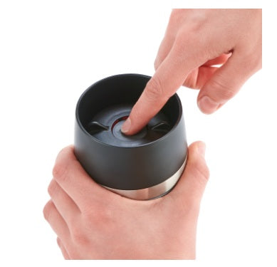 EMSA Travel Mug Essential Isolierbecher, 0,36 Liter – Farbe: blau & rot