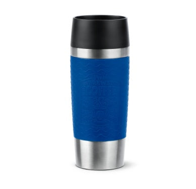 EMSA Travel Mug Essential Isolierbecher, 0,36 Liter – Farbe: blau & rot