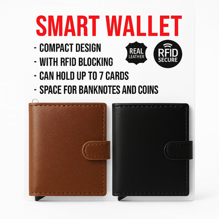 Smart Wallet mit RFID Schutz – Kompakt, Modern & Sicher